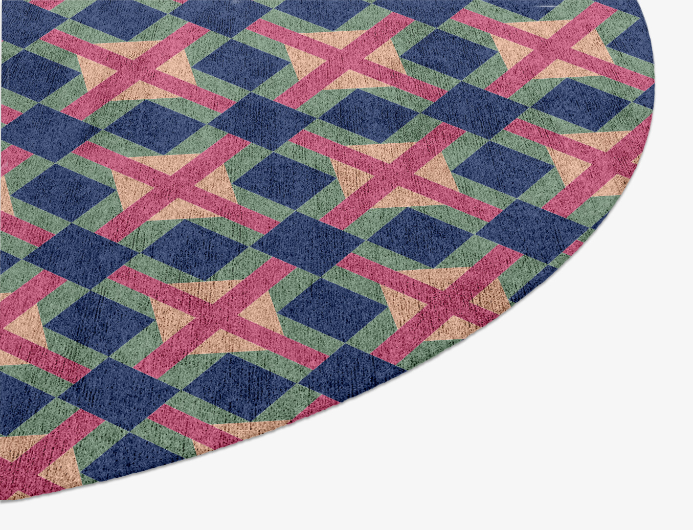 Griffon Geometric Oval Hand Knotted Bamboo Silk Custom Rug by Rug Artisan