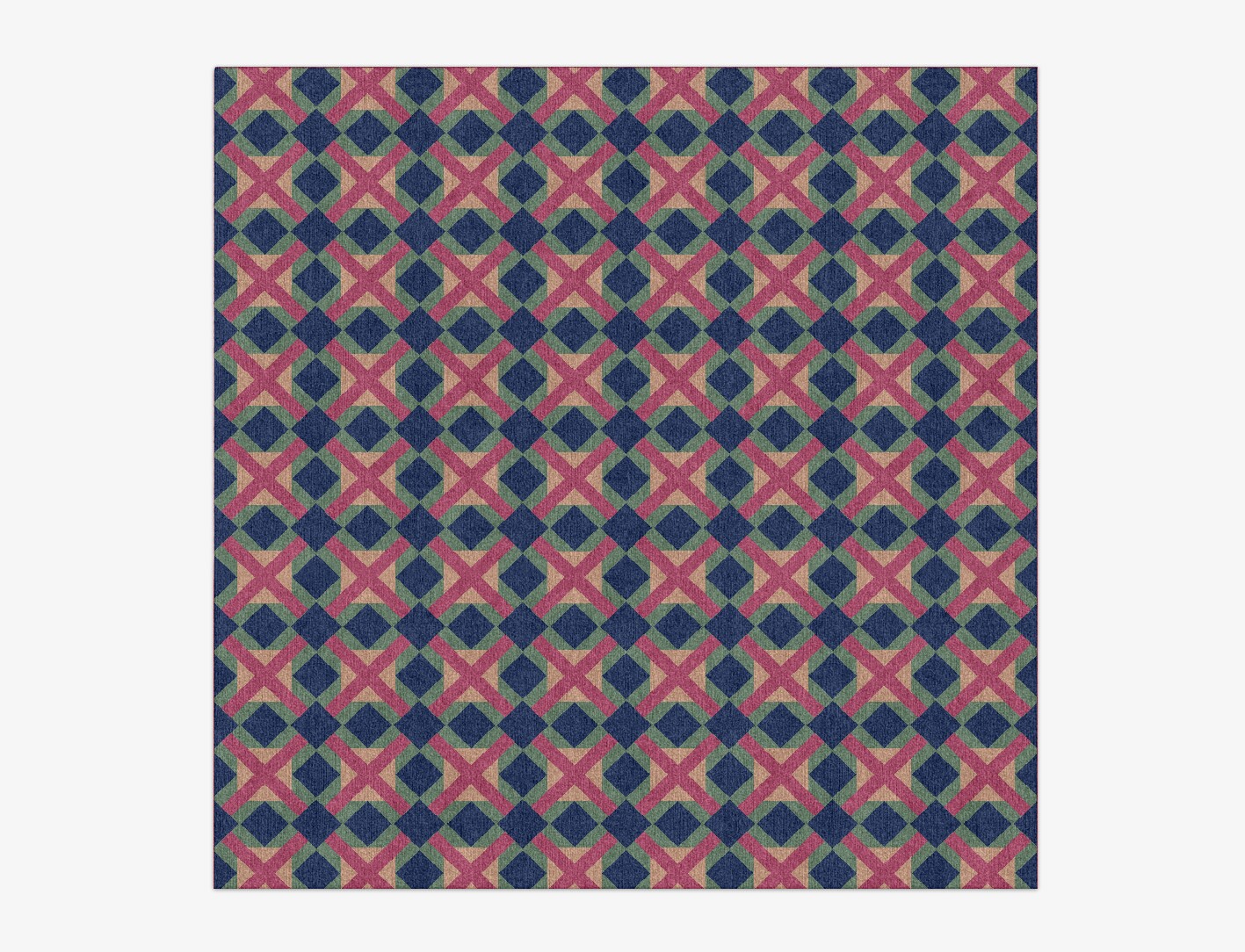 Griffon Geometric Square Hand Knotted Tibetan Wool Custom Rug by Rug Artisan