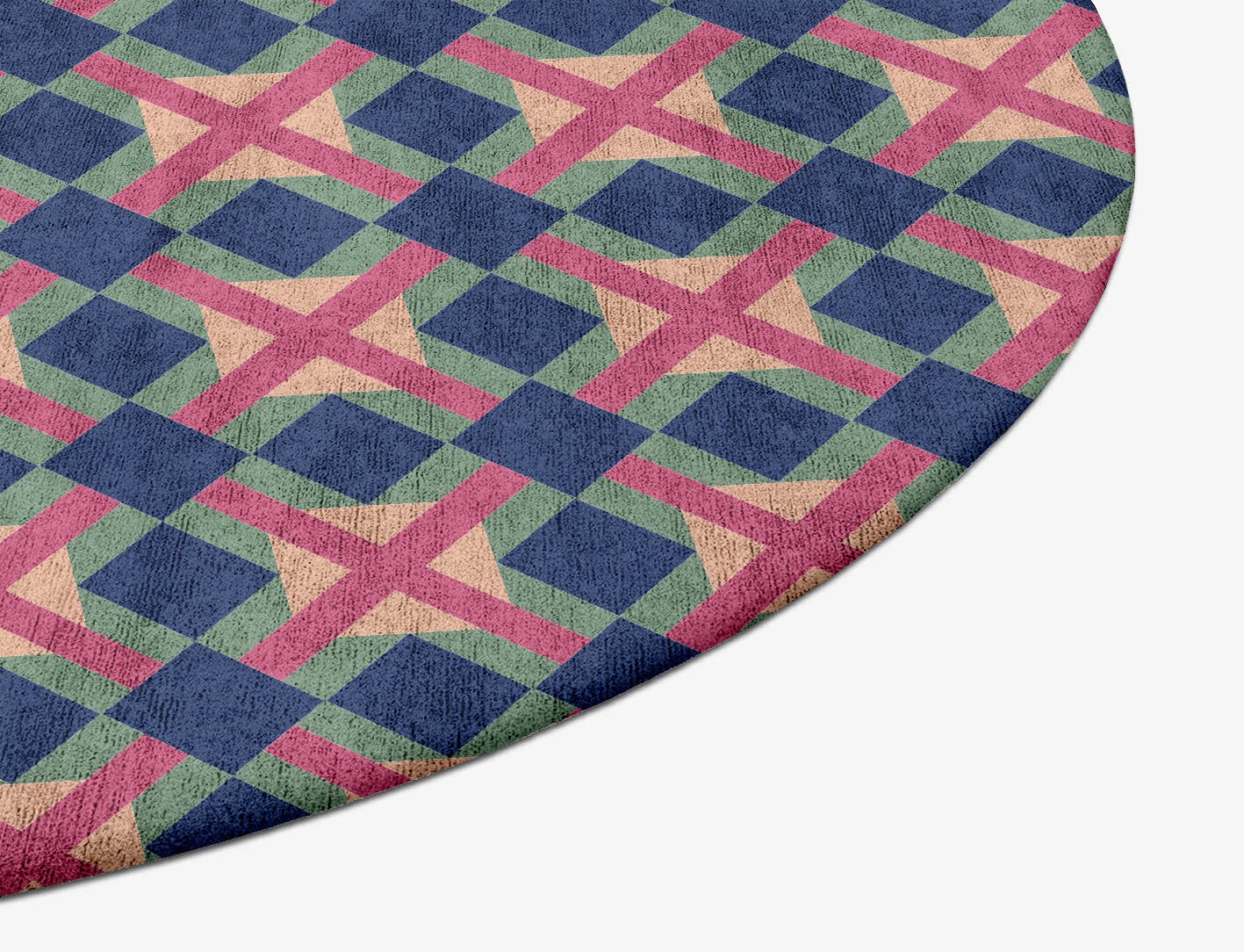 Griffon Geometric Oval Hand Tufted Bamboo Silk Custom Rug by Rug Artisan