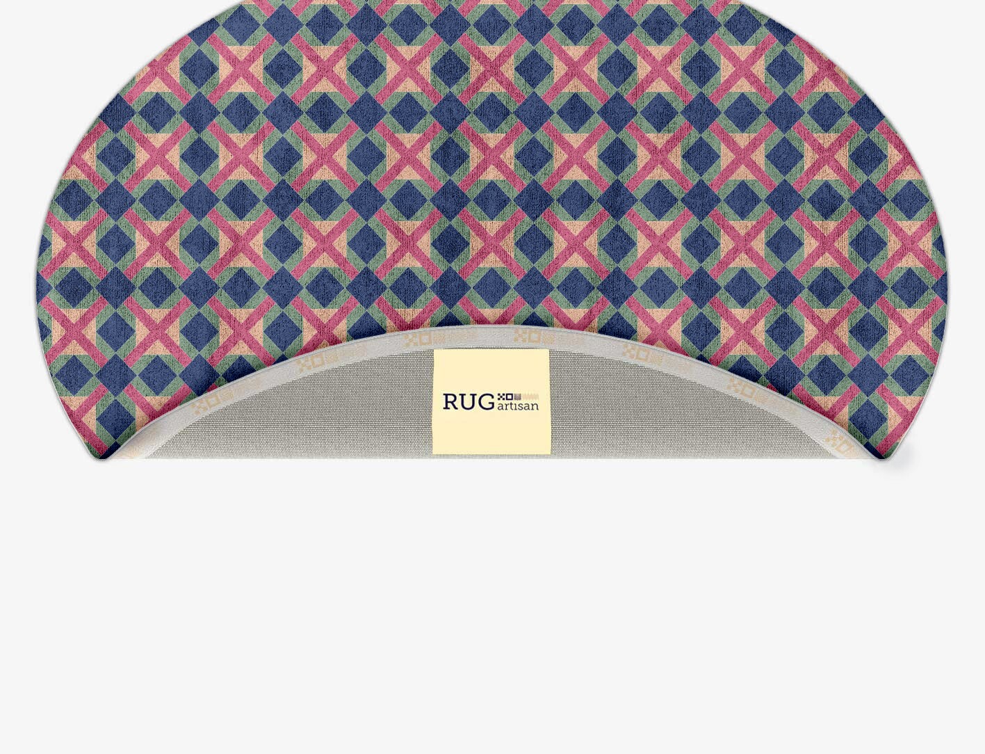 Griffon Geometric Oval Hand Tufted Bamboo Silk Custom Rug by Rug Artisan