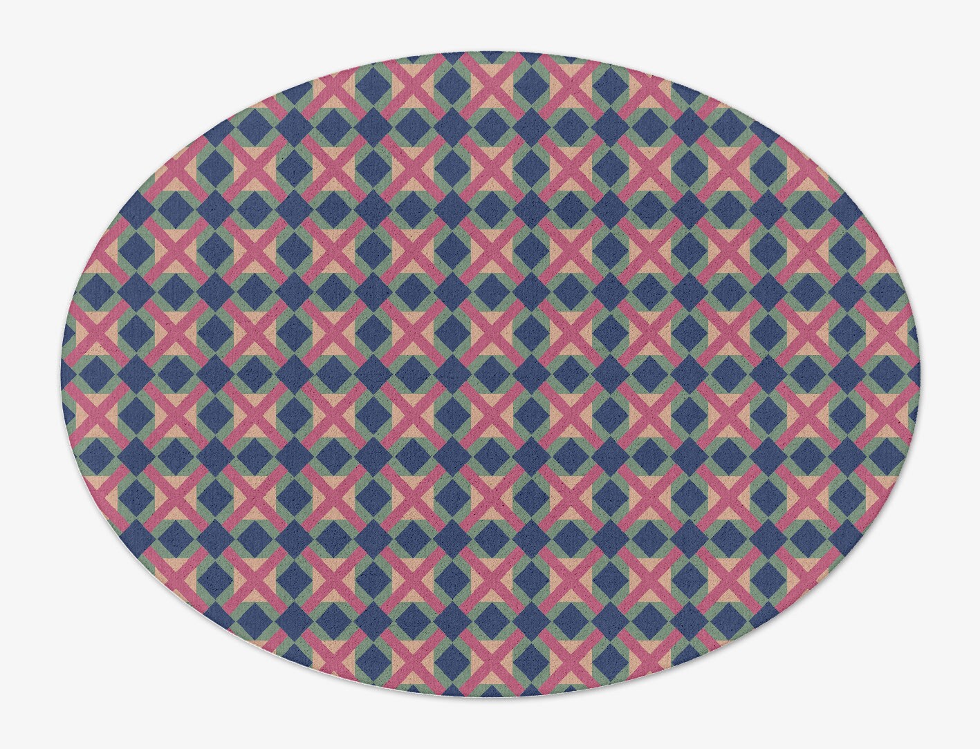 Griffon Geometric Oval Hand Tufted Pure Wool Custom Rug by Rug Artisan