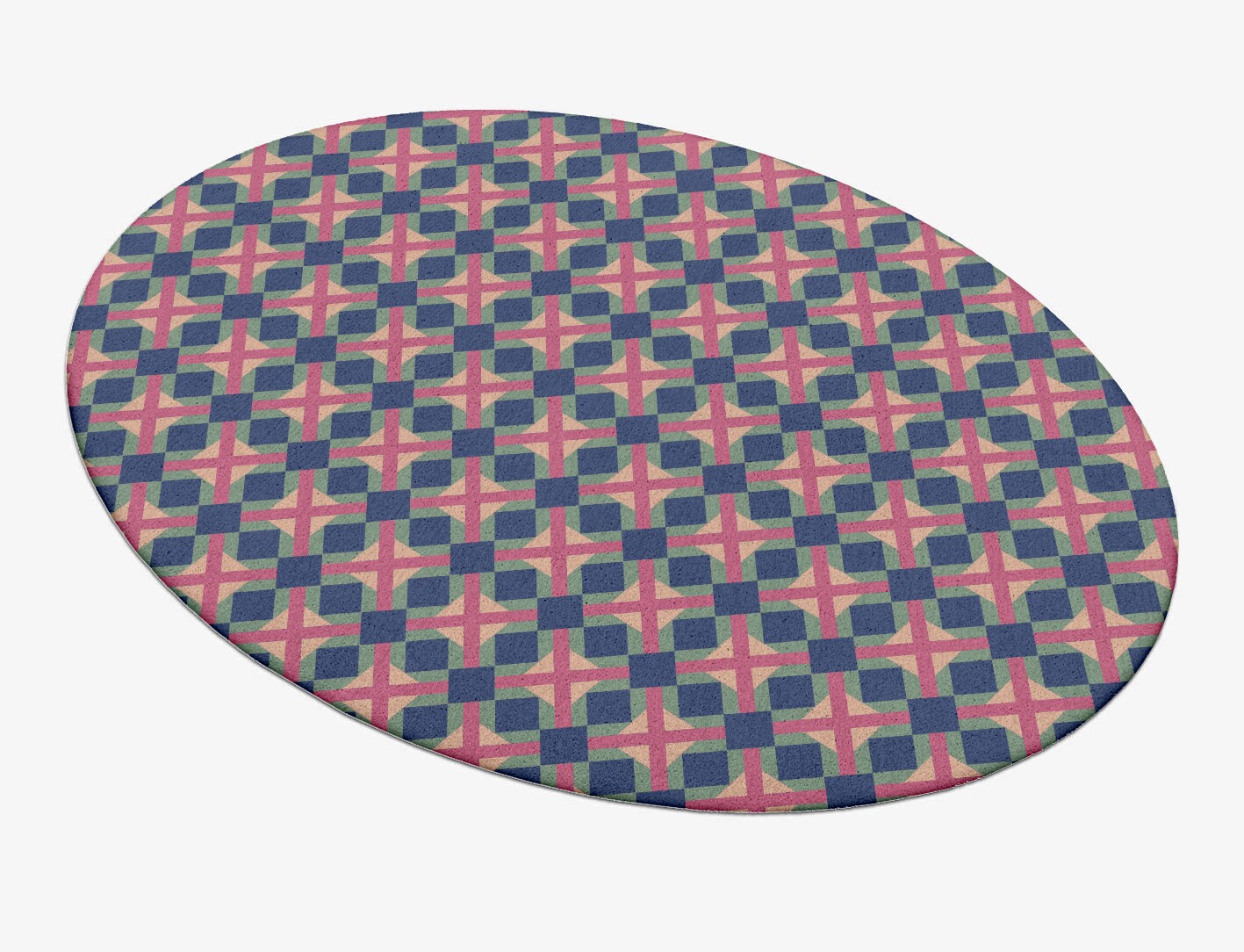 Griffon Geometric Oval Hand Tufted Pure Wool Custom Rug by Rug Artisan