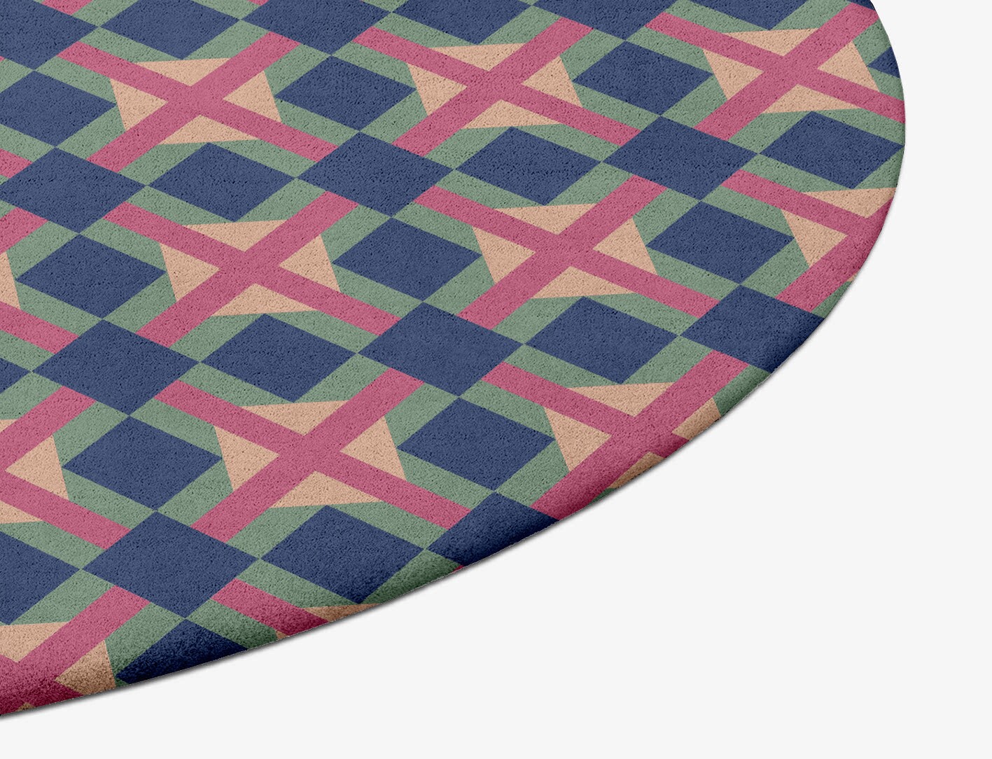 Griffon Geometric Oval Hand Tufted Pure Wool Custom Rug by Rug Artisan