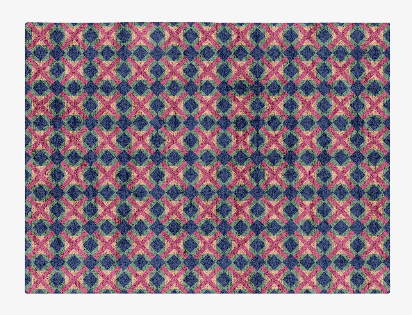 Griffon Geometric Rectangle Hand Tufted Bamboo Silk Custom Rug by Rug Artisan