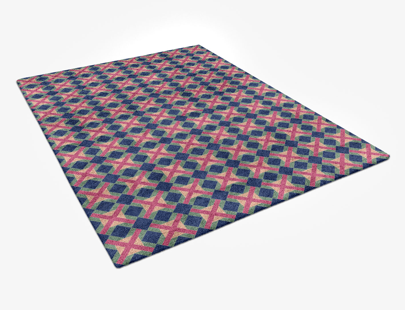 Griffon Geometric Rectangle Hand Tufted Bamboo Silk Custom Rug by Rug Artisan