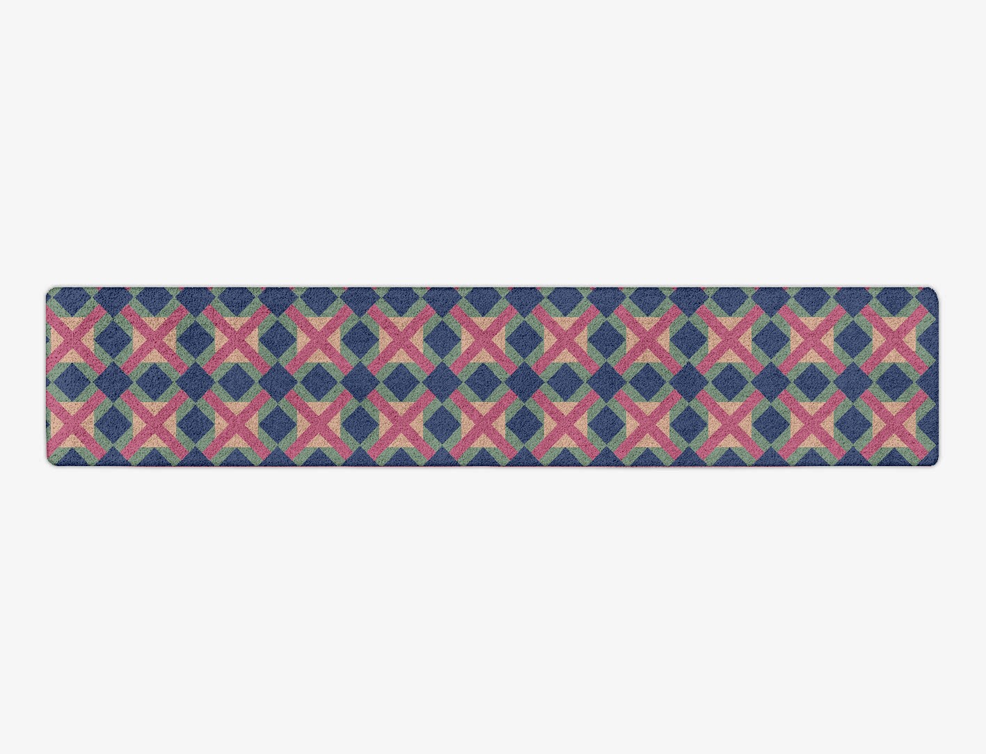 Griffon Geometric Runner Hand Tufted Pure Wool Custom Rug by Rug Artisan