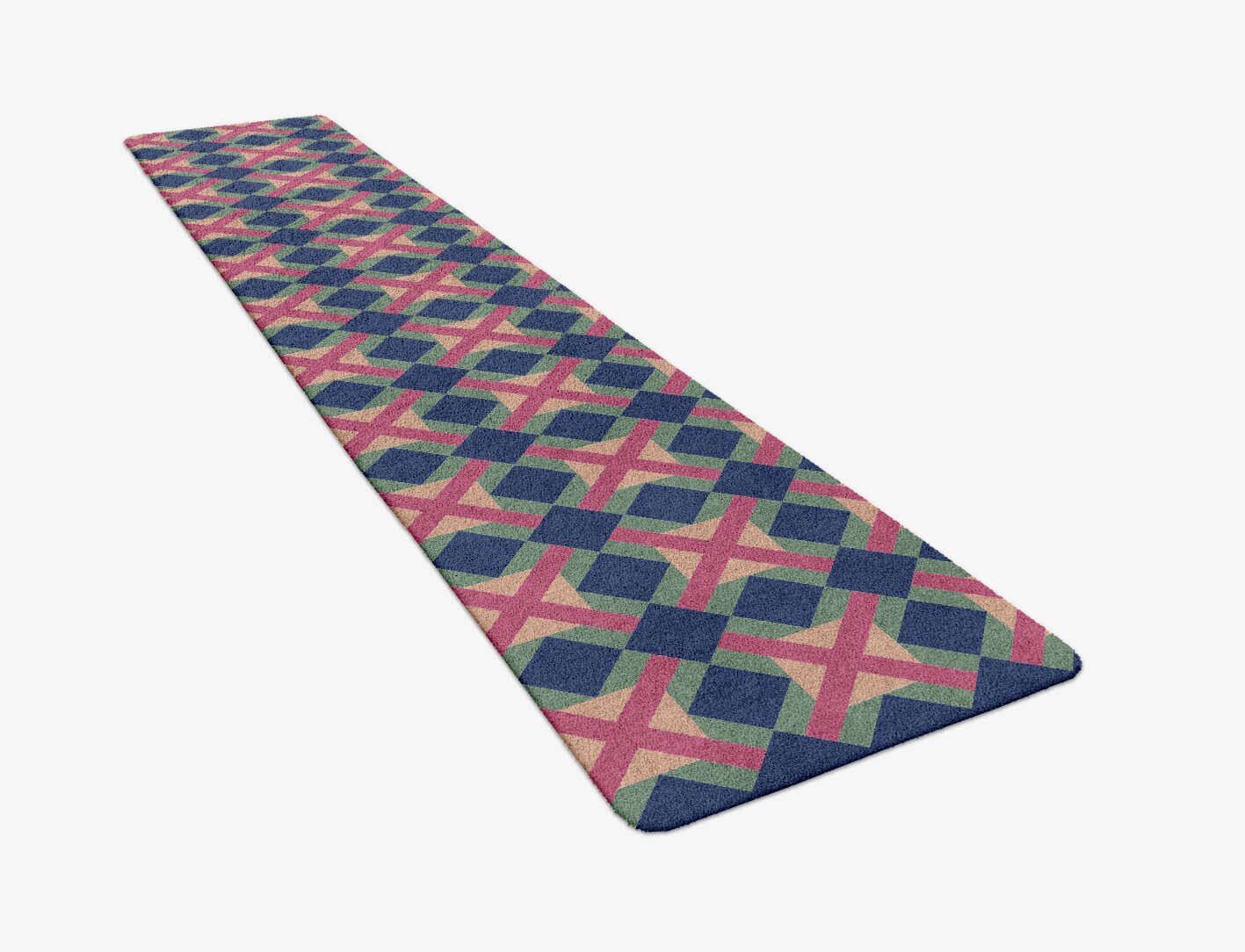 Griffon Geometric Runner Hand Tufted Pure Wool Custom Rug by Rug Artisan