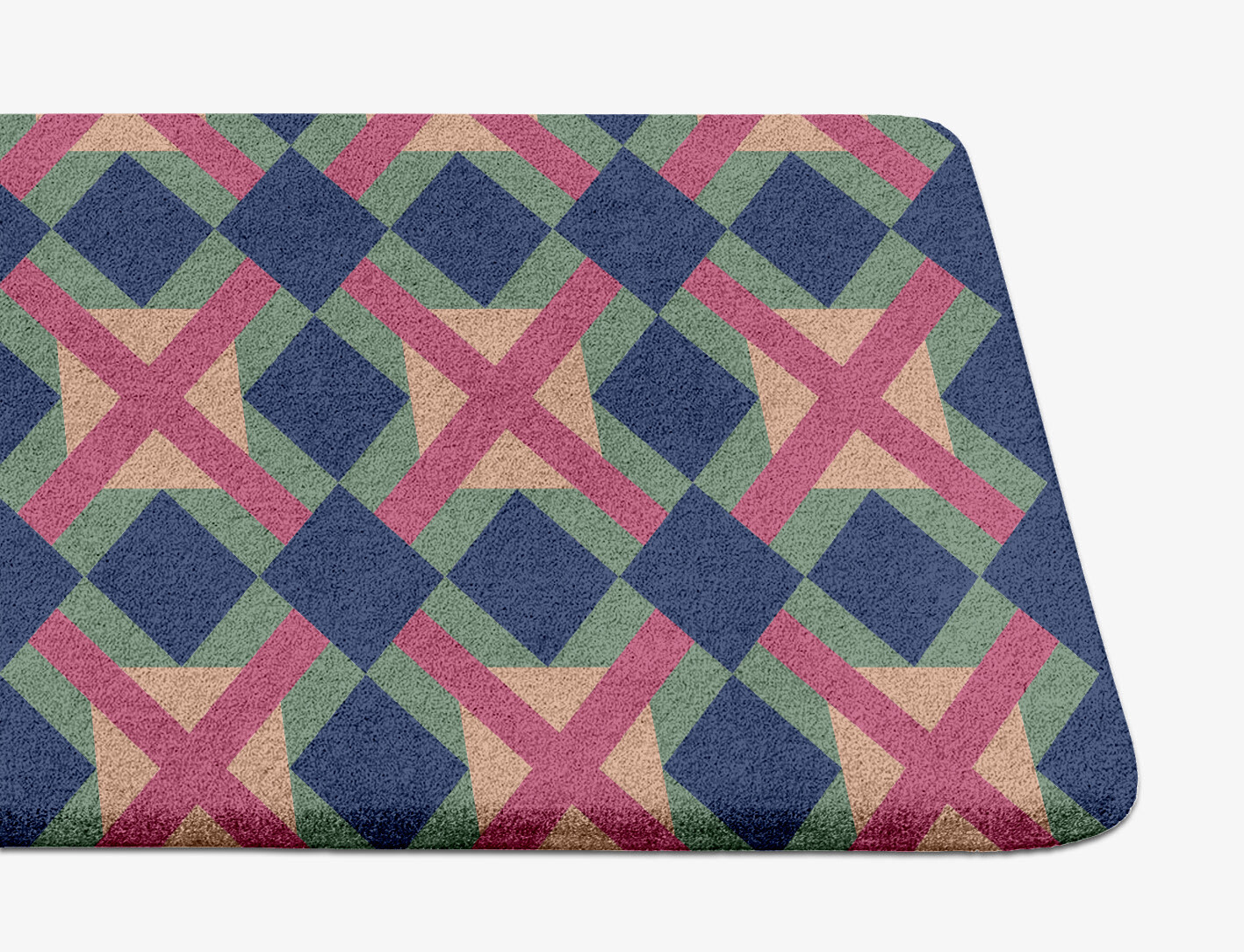 Griffon Geometric Runner Hand Tufted Pure Wool Custom Rug by Rug Artisan