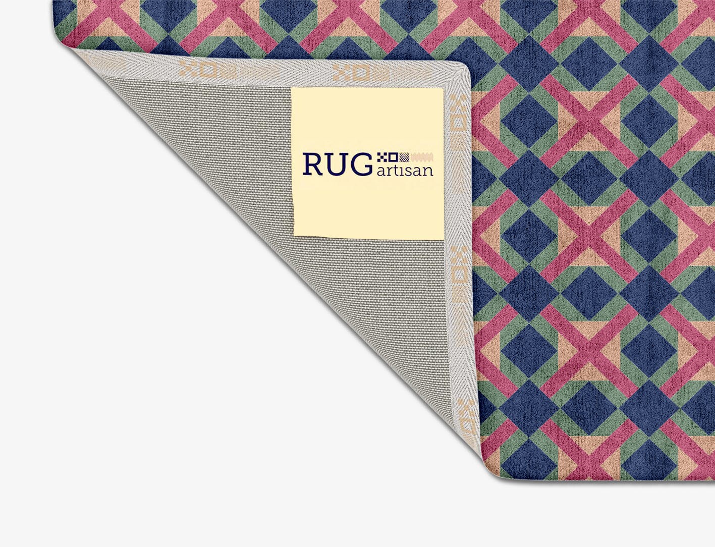 Griffon Geometric Square Hand Tufted Bamboo Silk Custom Rug by Rug Artisan