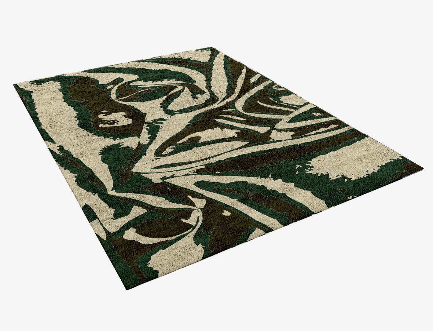 Griffoner Abstract Rectangle Hand Knotted Bamboo Silk Custom Rug by Rug Artisan