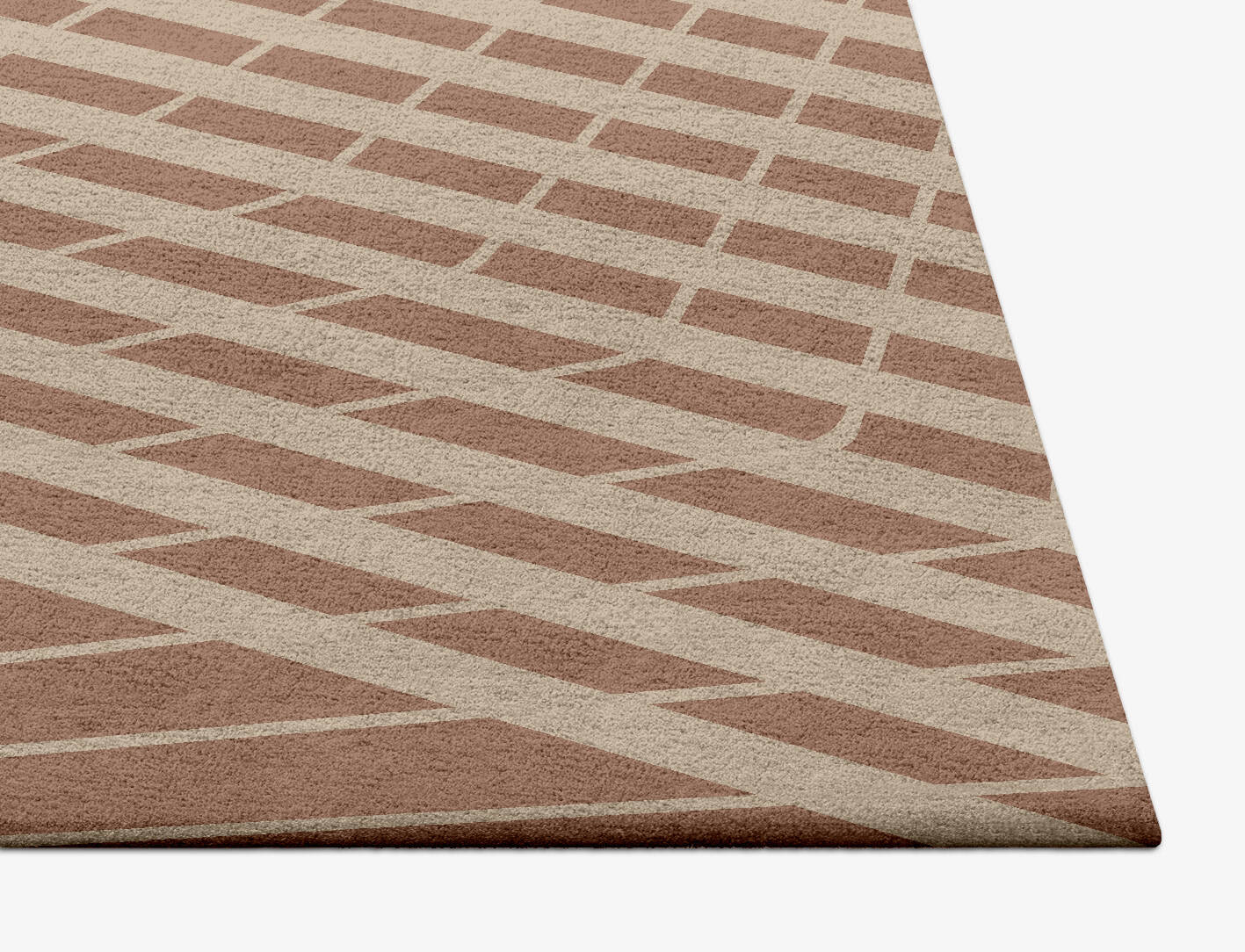 Grill Minimalist Square Hand Tufted Pure Wool Custom Rug by Rug Artisan