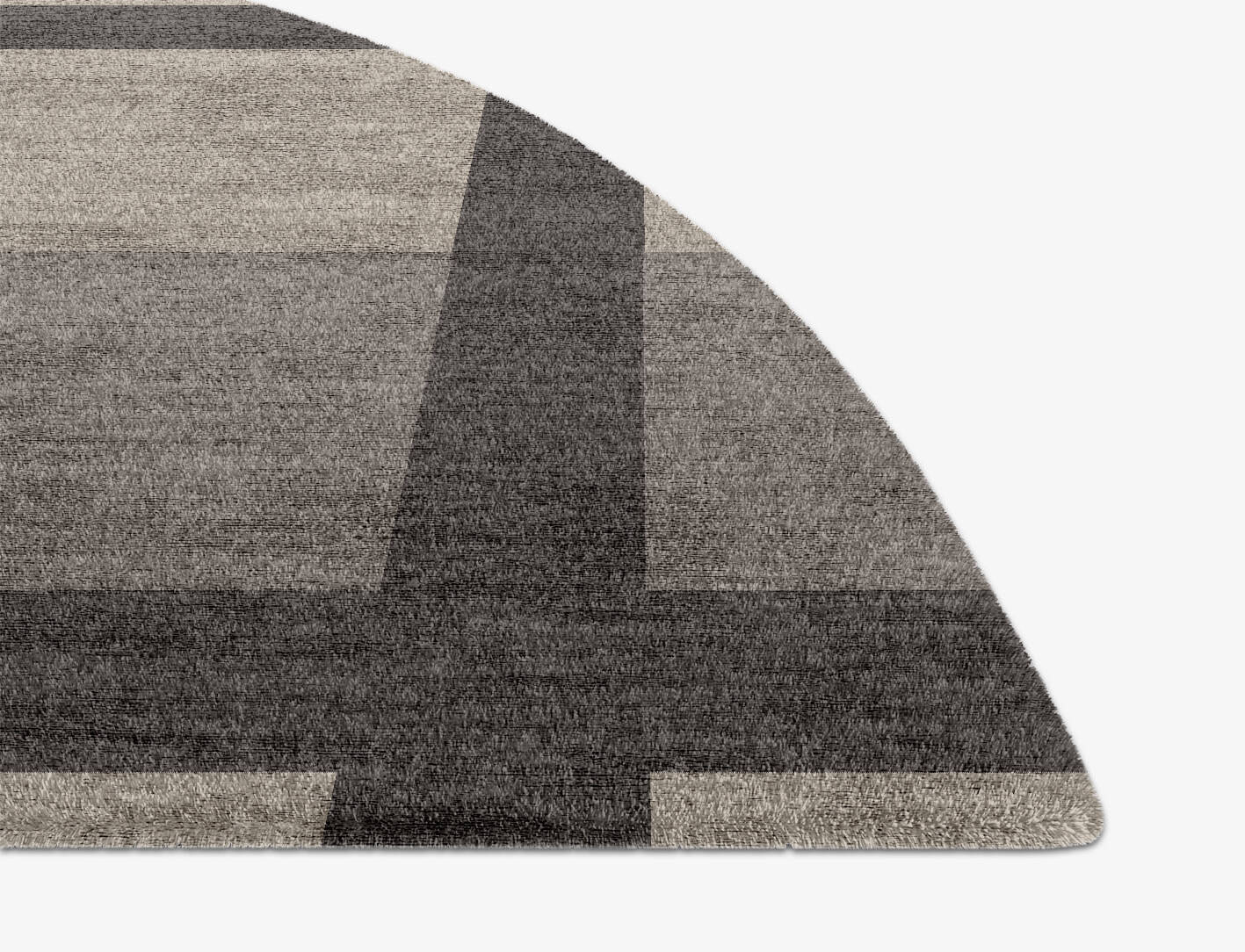 Grok  Halfmoon Hand Knotted Bamboo Silk Custom Rug by Rug Artisan