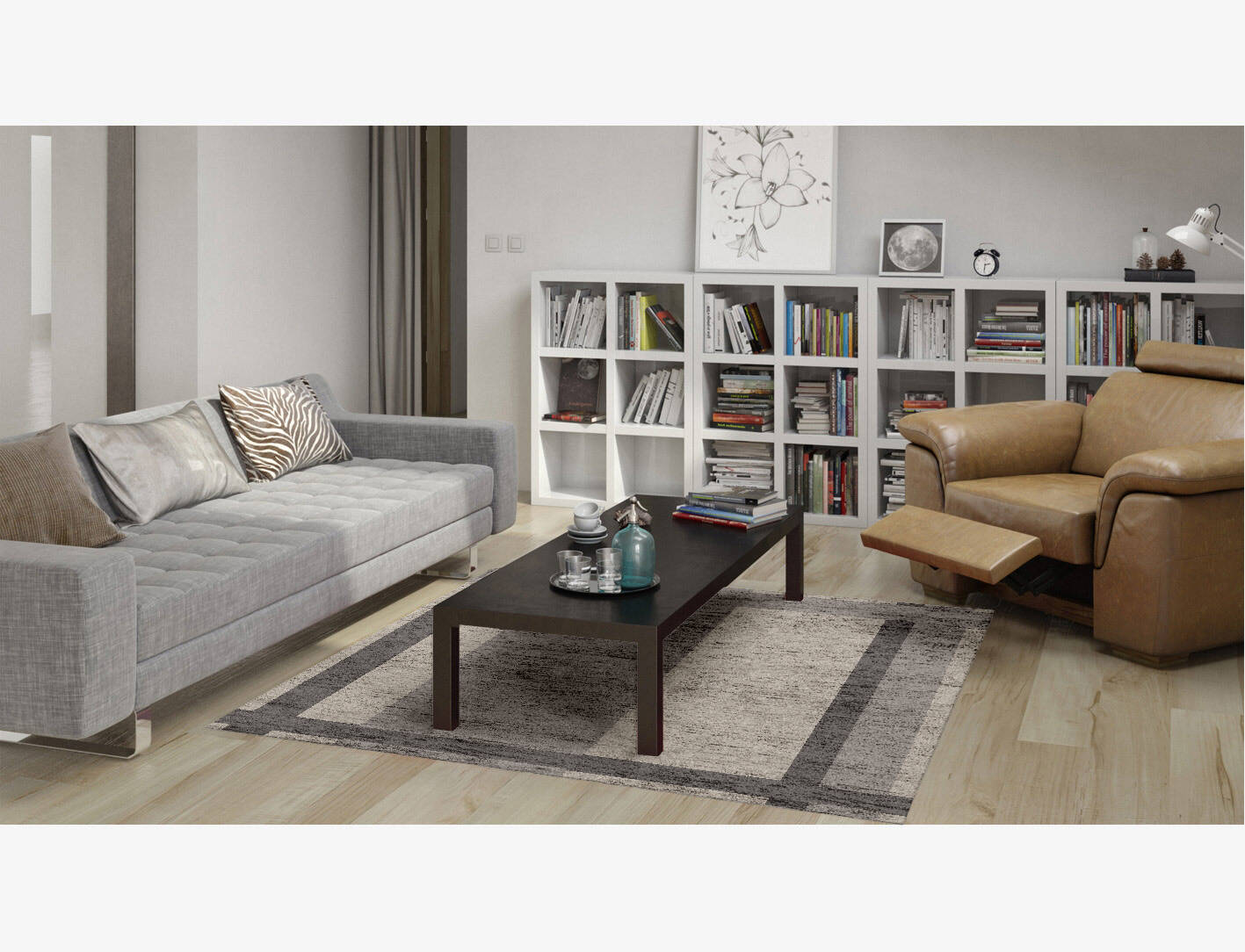 Grok  Square Hand Knotted Bamboo Silk Custom Rug by Rug Artisan