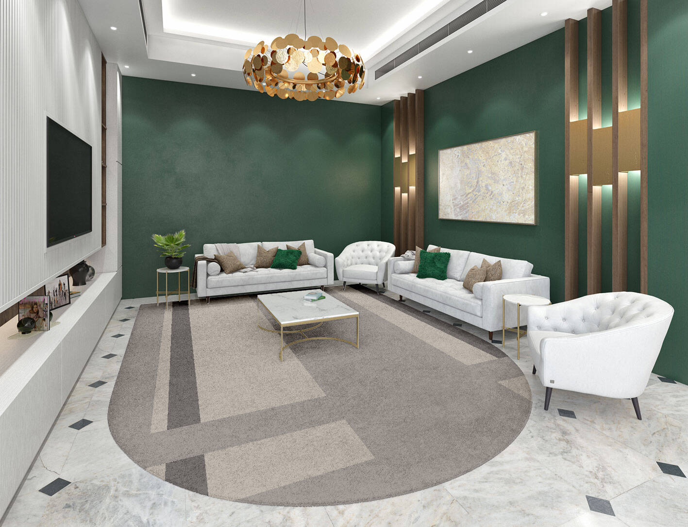 Grok  Arch Hand Tufted Pure Wool Custom Rug by Rug Artisan