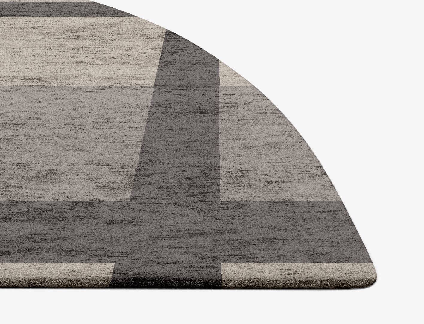 Grok  Halfmoon Hand Tufted Bamboo Silk Custom Rug by Rug Artisan