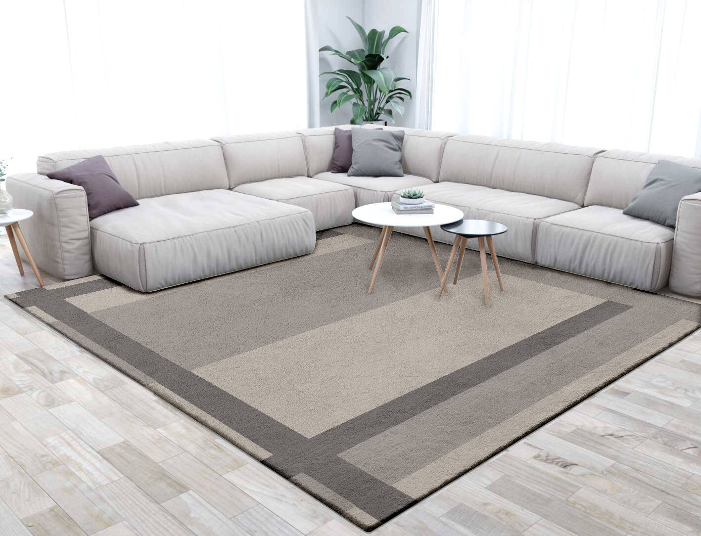 Grok  Square Hand Tufted Pure Wool Custom Rug by Rug Artisan