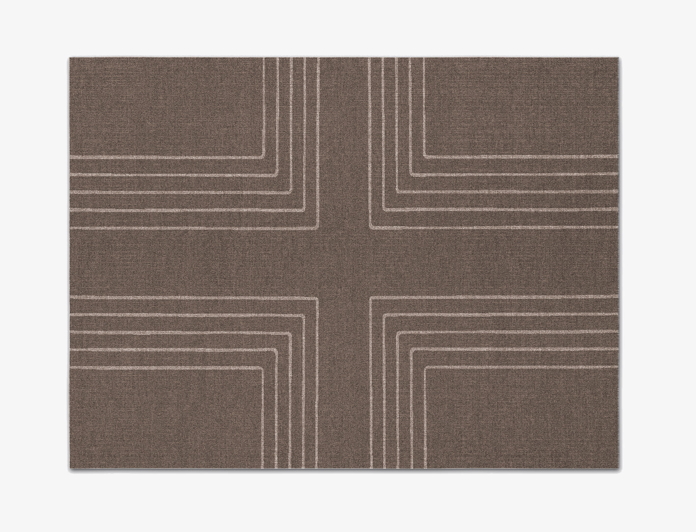 Groove Minimalist Rectangle Flatweave New Zealand Wool Custom Rug by Rug Artisan