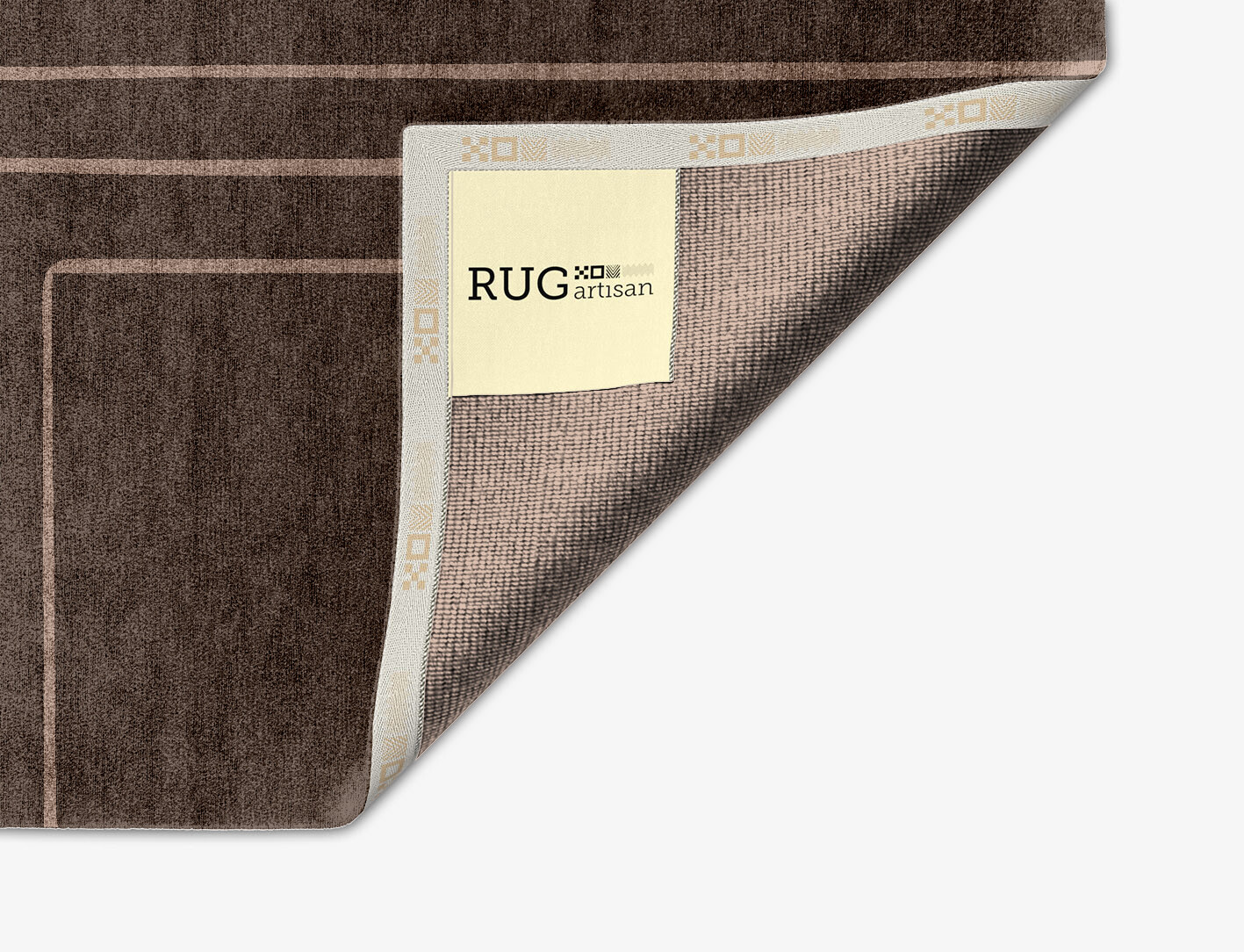 Groove Minimalist Arch Hand Knotted Bamboo Silk Custom Rug by Rug Artisan