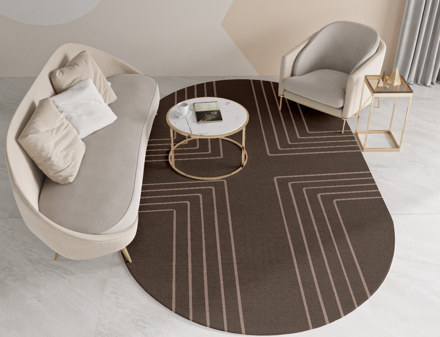 Groove Minimalist Capsule Hand Knotted Tibetan Wool Custom Rug by Rug Artisan