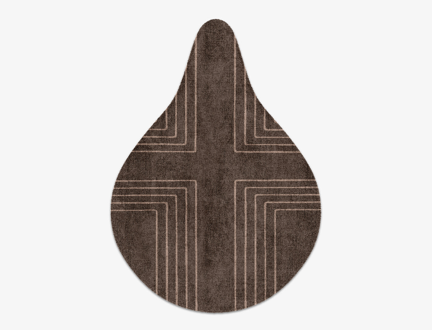 Groove Minimalist Drop Hand Knotted Bamboo Silk Custom Rug by Rug Artisan