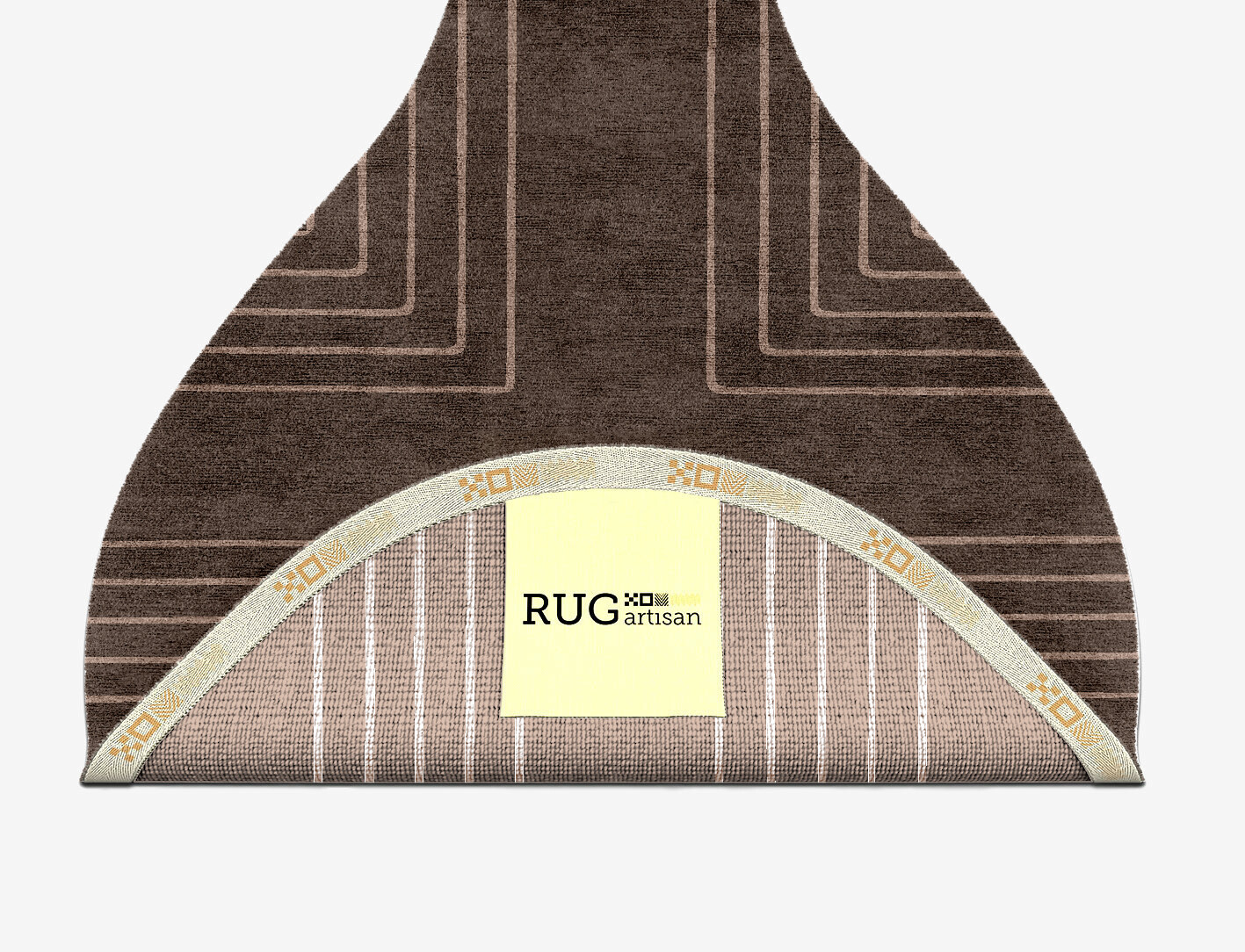 Groove Minimalist Drop Hand Knotted Bamboo Silk Custom Rug by Rug Artisan