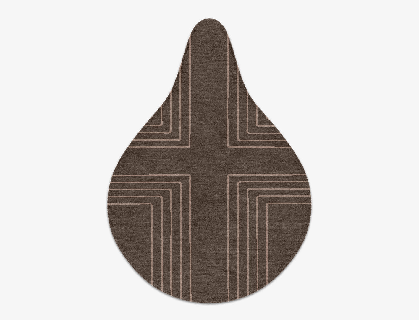 Groove Minimalist Drop Hand Knotted Tibetan Wool Custom Rug by Rug Artisan