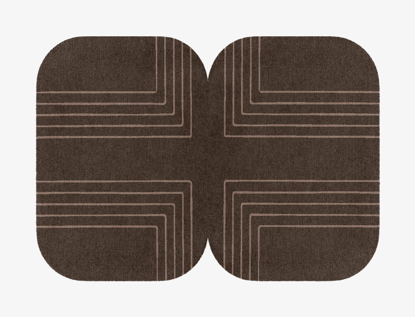 Groove Minimalist Eight Hand Knotted Tibetan Wool Custom Rug by Rug Artisan