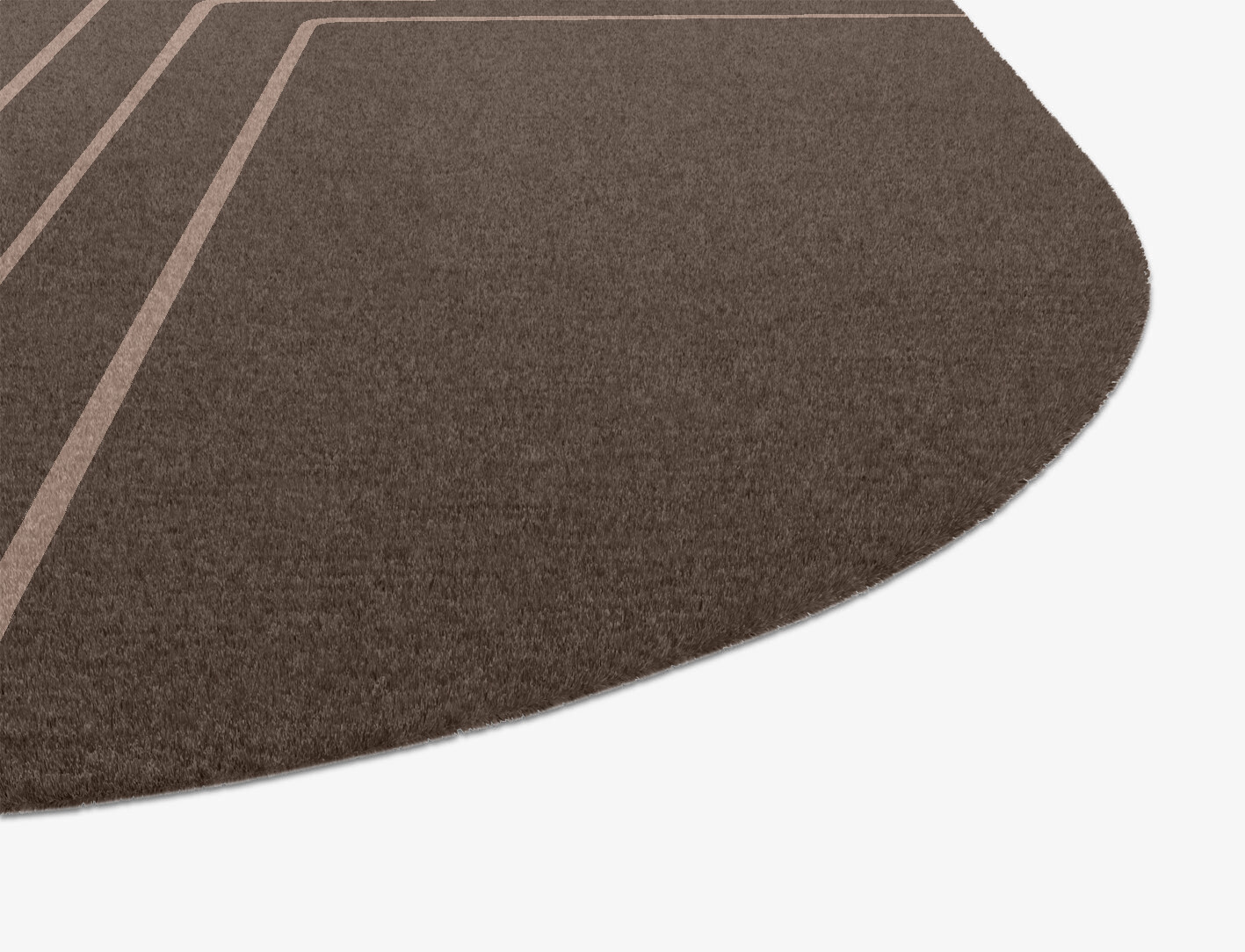 Groove Minimalist Oblong Hand Knotted Tibetan Wool Custom Rug by Rug Artisan