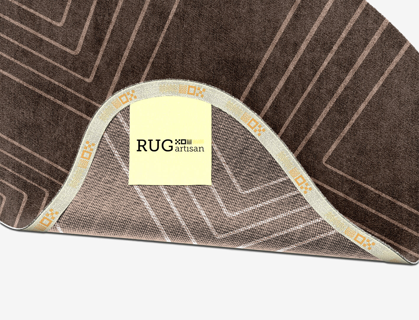 Groove Minimalist Splash Hand Knotted Bamboo Silk Custom Rug by Rug Artisan