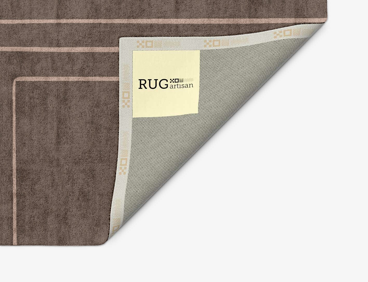 Groove Minimalist Arch Hand Tufted Bamboo Silk Custom Rug by Rug Artisan