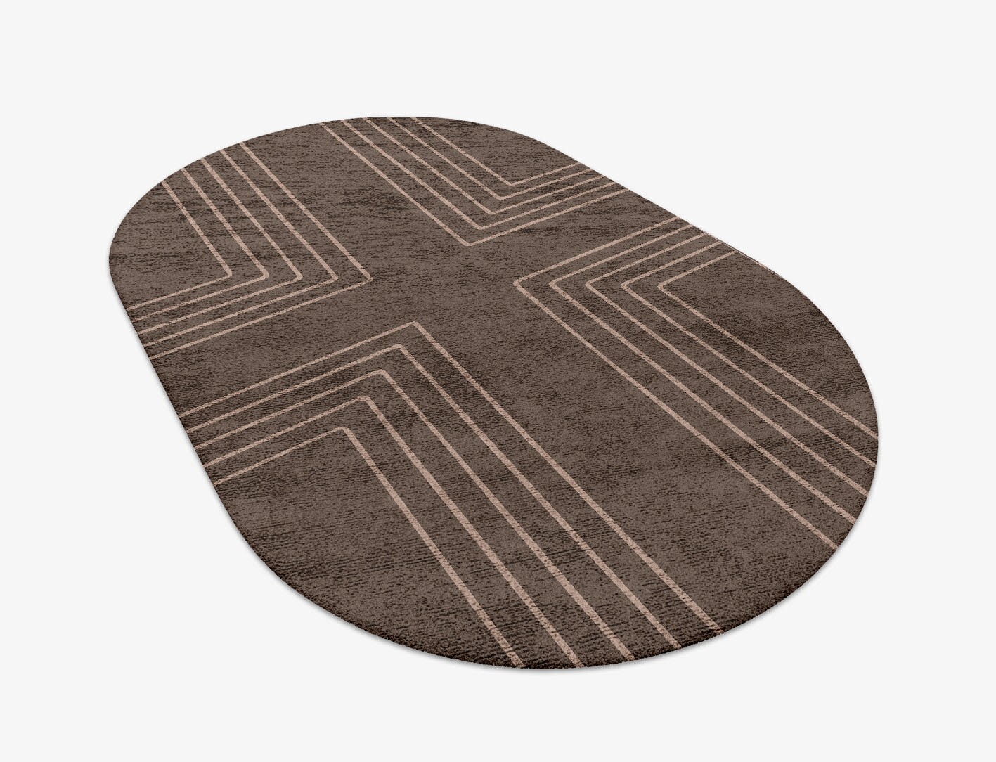 Groove Minimalist Capsule Hand Tufted Bamboo Silk Custom Rug by Rug Artisan