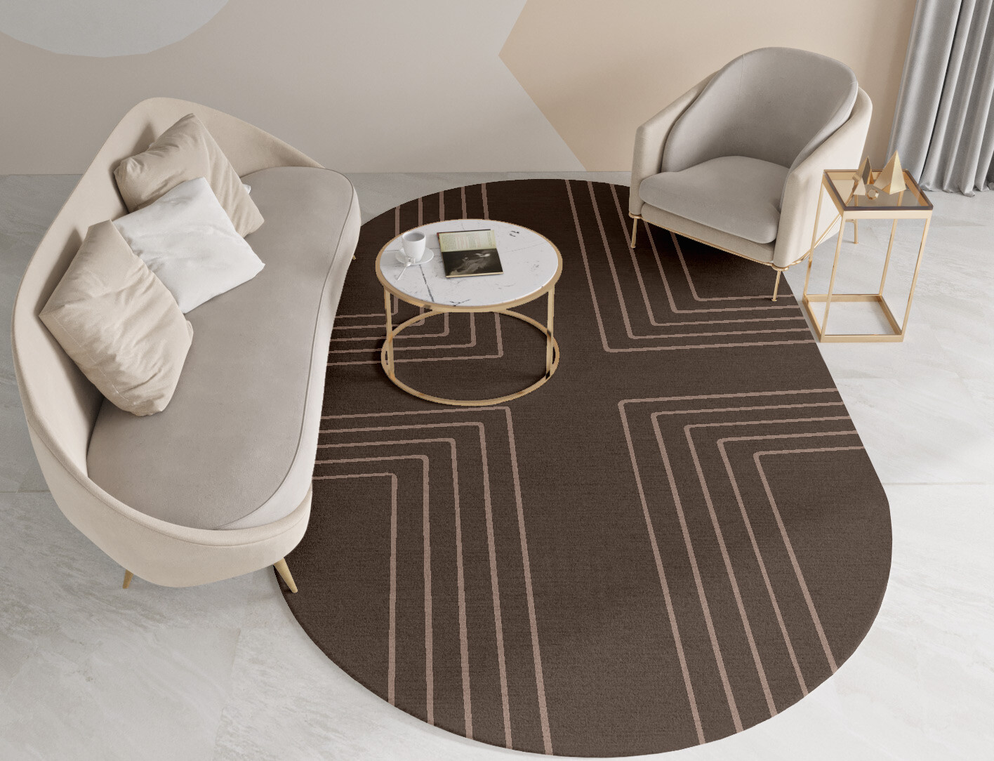 Groove Minimalist Capsule Hand Tufted Pure Wool Custom Rug by Rug Artisan