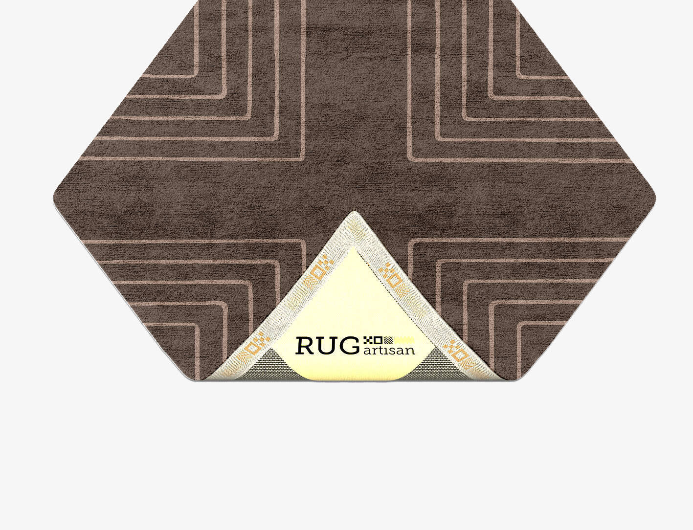 Groove Minimalist Diamond Hand Tufted Bamboo Silk Custom Rug by Rug Artisan