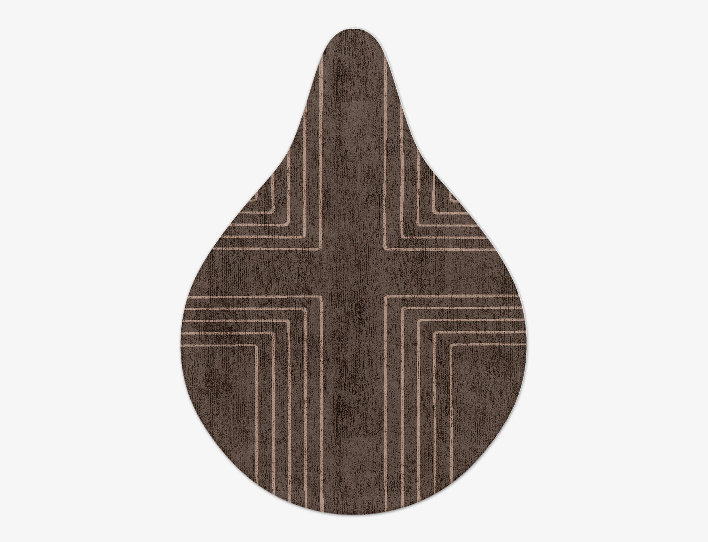 Groove Minimalist Drop Hand Tufted Bamboo Silk Custom Rug by Rug Artisan