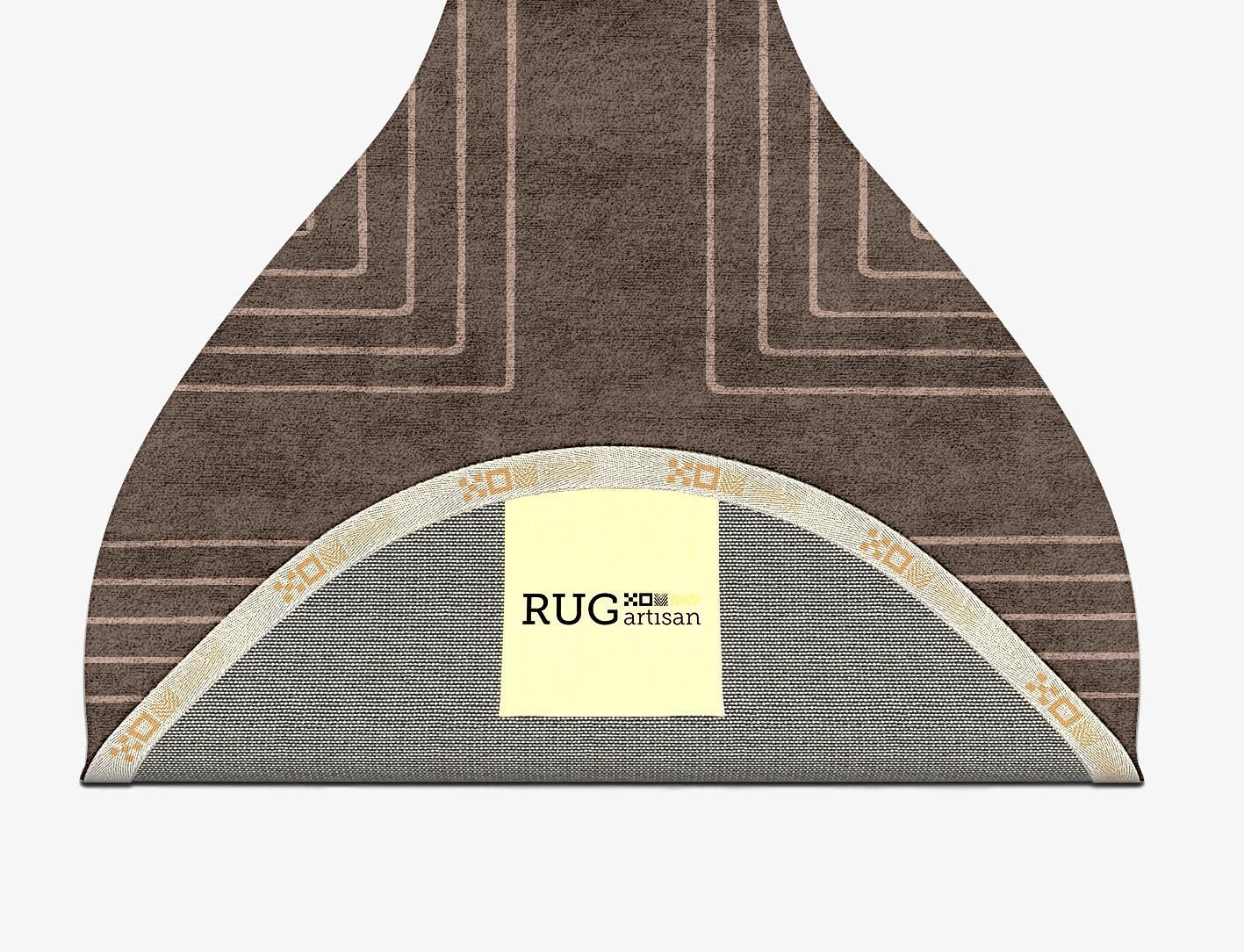 Groove Minimalist Drop Hand Tufted Bamboo Silk Custom Rug by Rug Artisan
