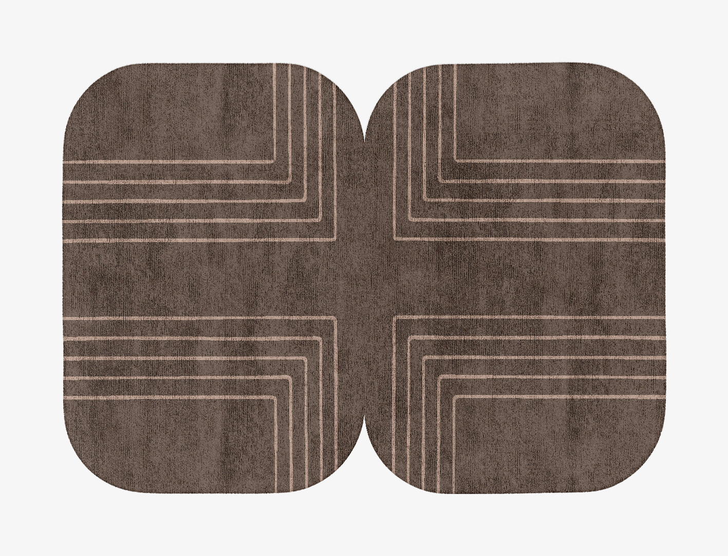 Groove Minimalist Eight Hand Tufted Bamboo Silk Custom Rug by Rug Artisan