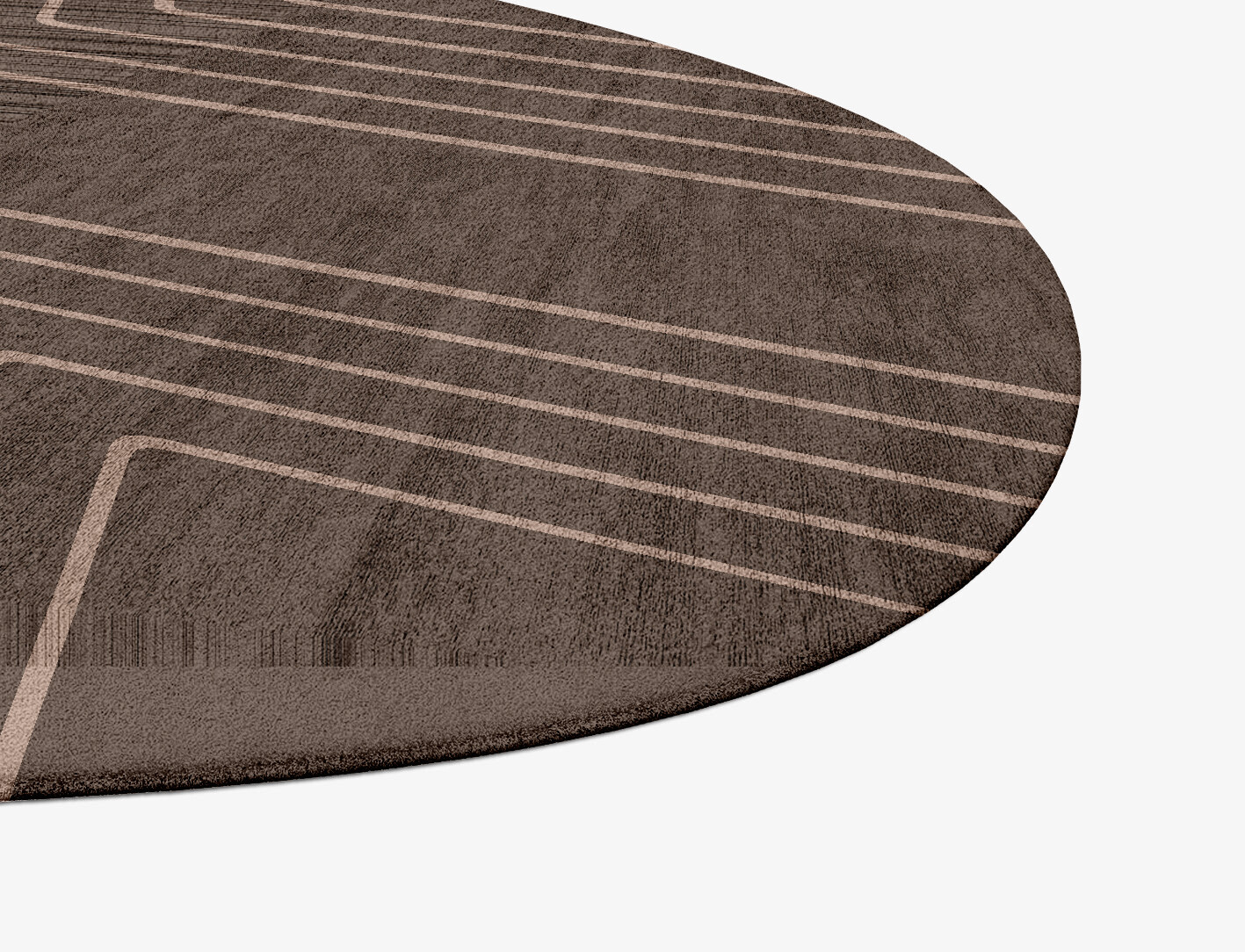 Groove Minimalist Splash Hand Tufted Bamboo Silk Custom Rug by Rug Artisan