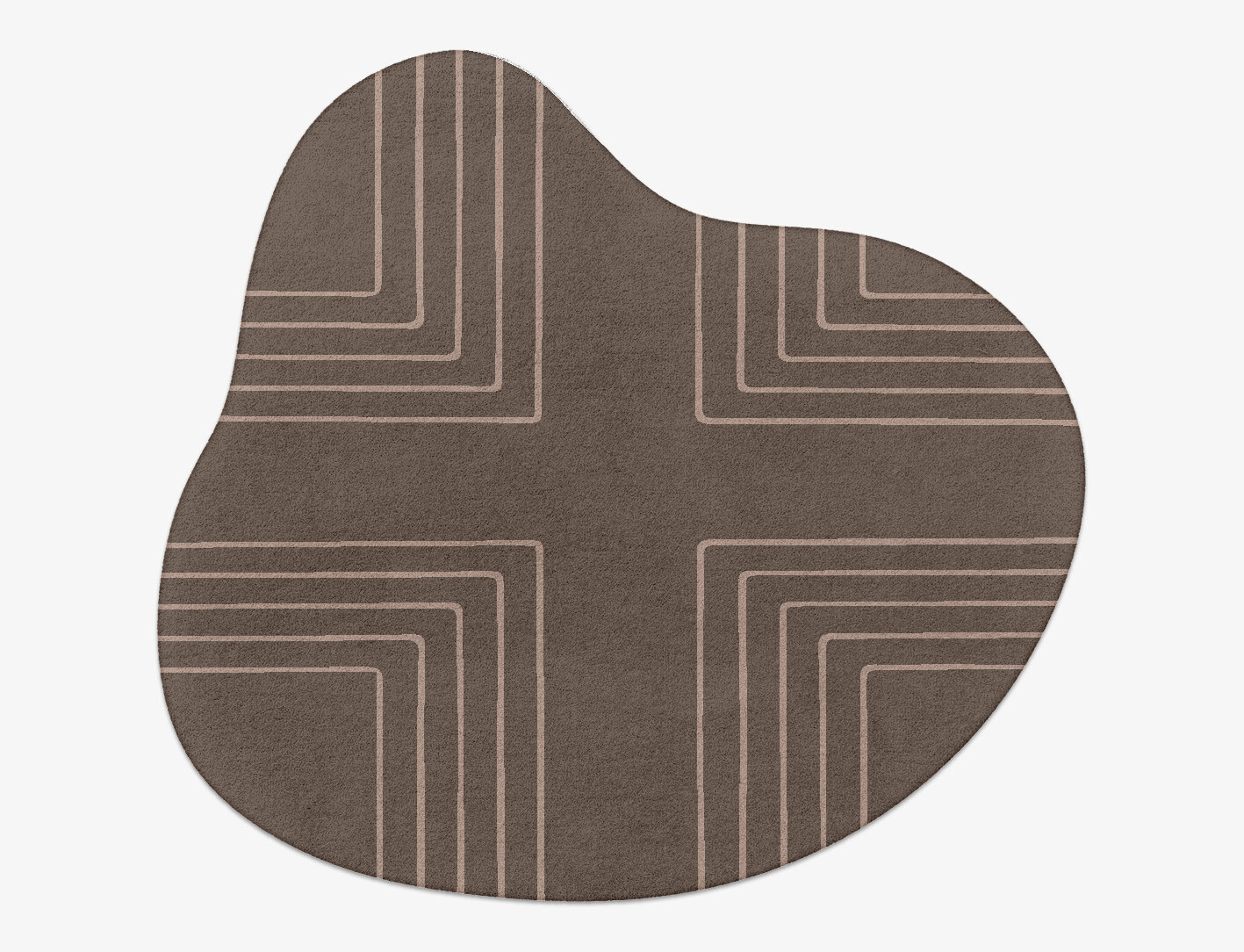 Groove Minimalist Splash Hand Tufted Pure Wool Custom Rug by Rug Artisan