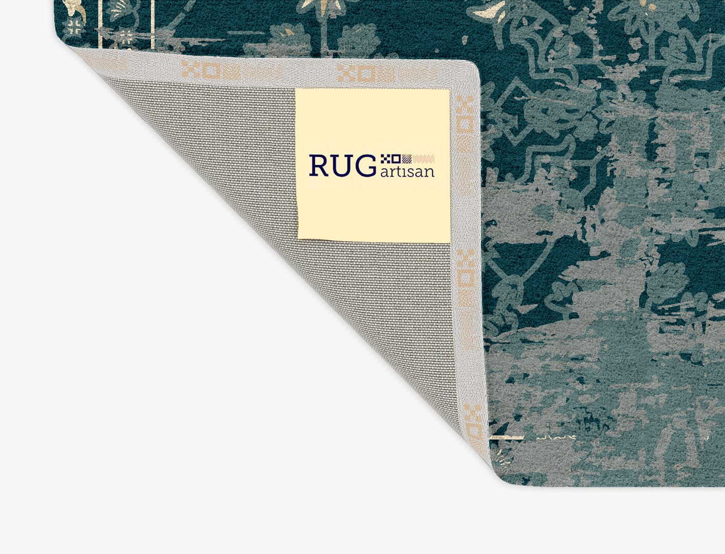 Grunge Tais Persian Bagh Rectangle Hand Tufted Pure Wool Custom Rug by Rug Artisan