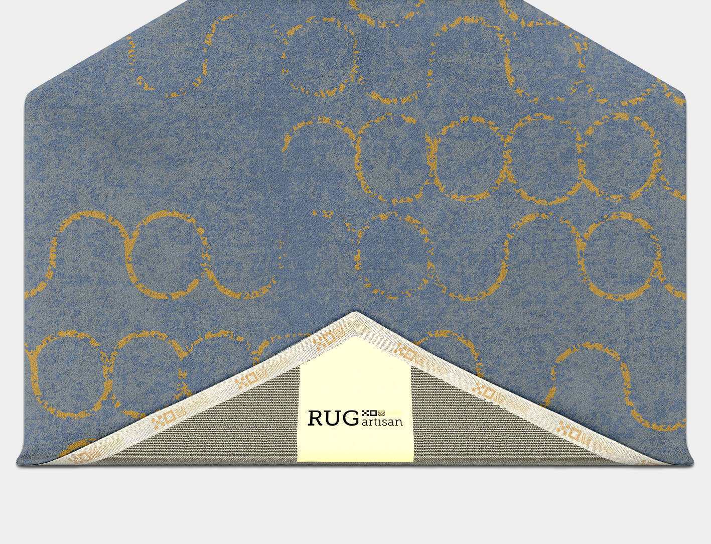 Gull  Hexagon Hand Tufted Pure Wool Custom Rug by Rug Artisan