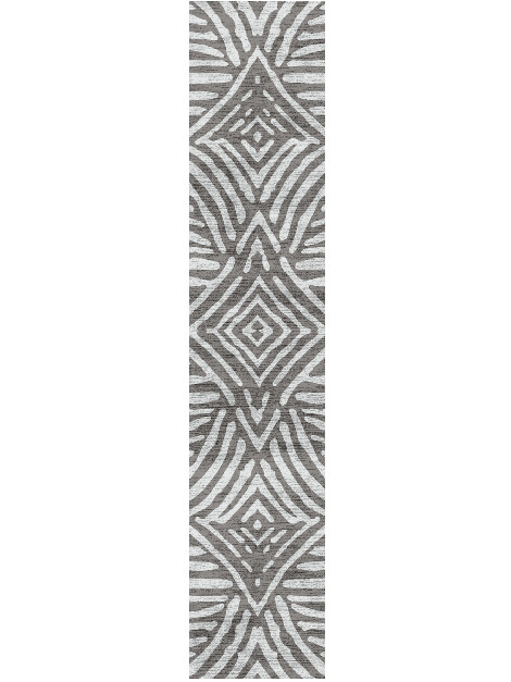 Gun Metal Batik Runner Hand Knotted Bamboo Silk Custom Rug by Rug Artisan