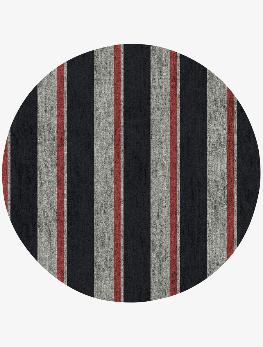 Gypsy Geometric Round Flatweave Bamboo Silk Custom Rug by Rug Artisan
