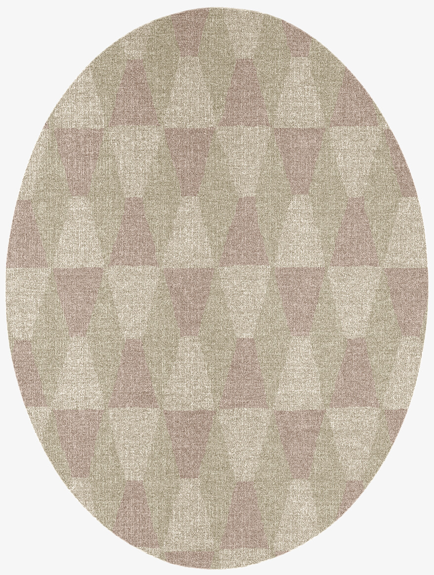 Hades Minimalist Oval Flatweave New Zealand Wool Custom Rug by Rug Artisan
