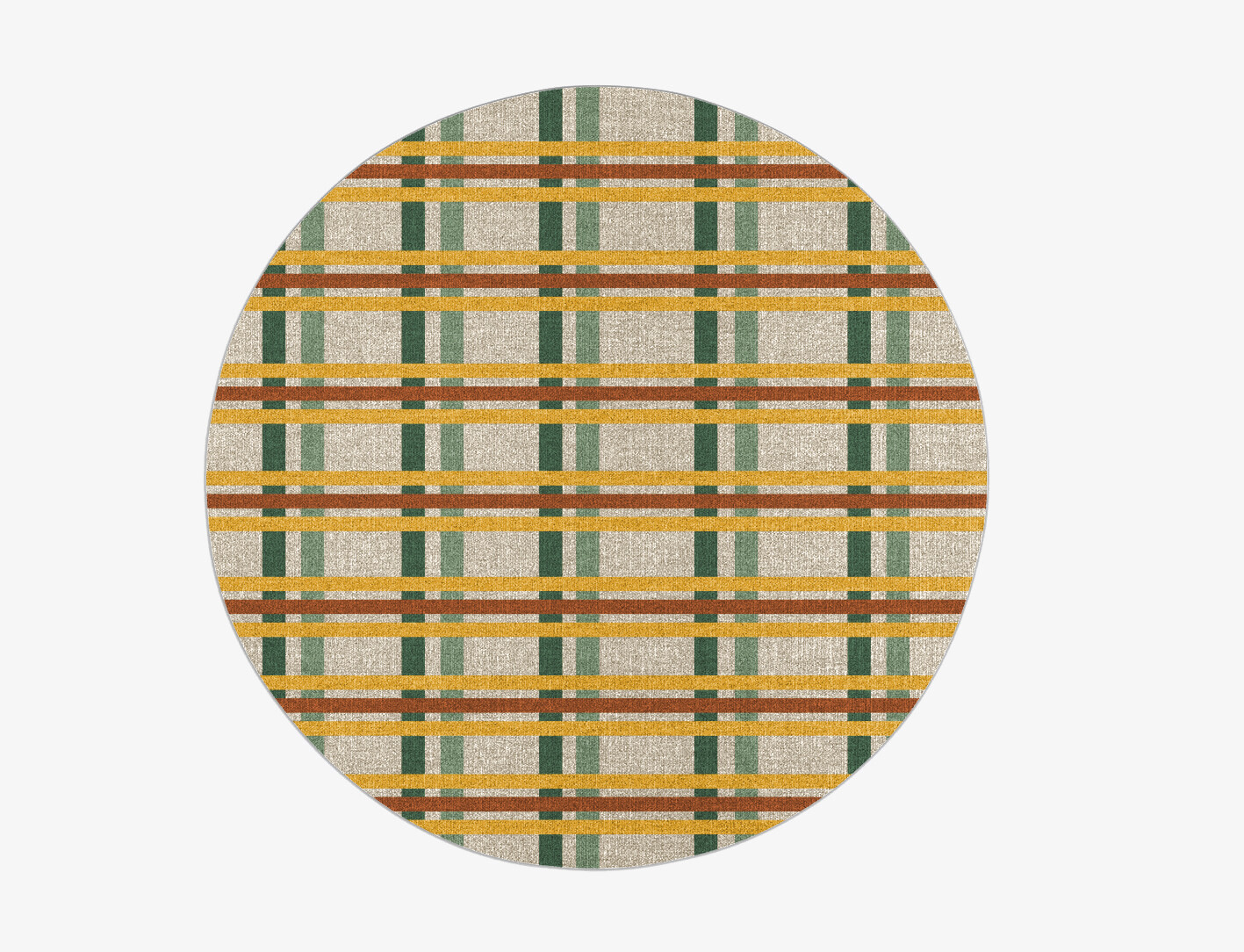 Haiku Geometric Round Flatweave New Zealand Wool Custom Rug by Rug Artisan