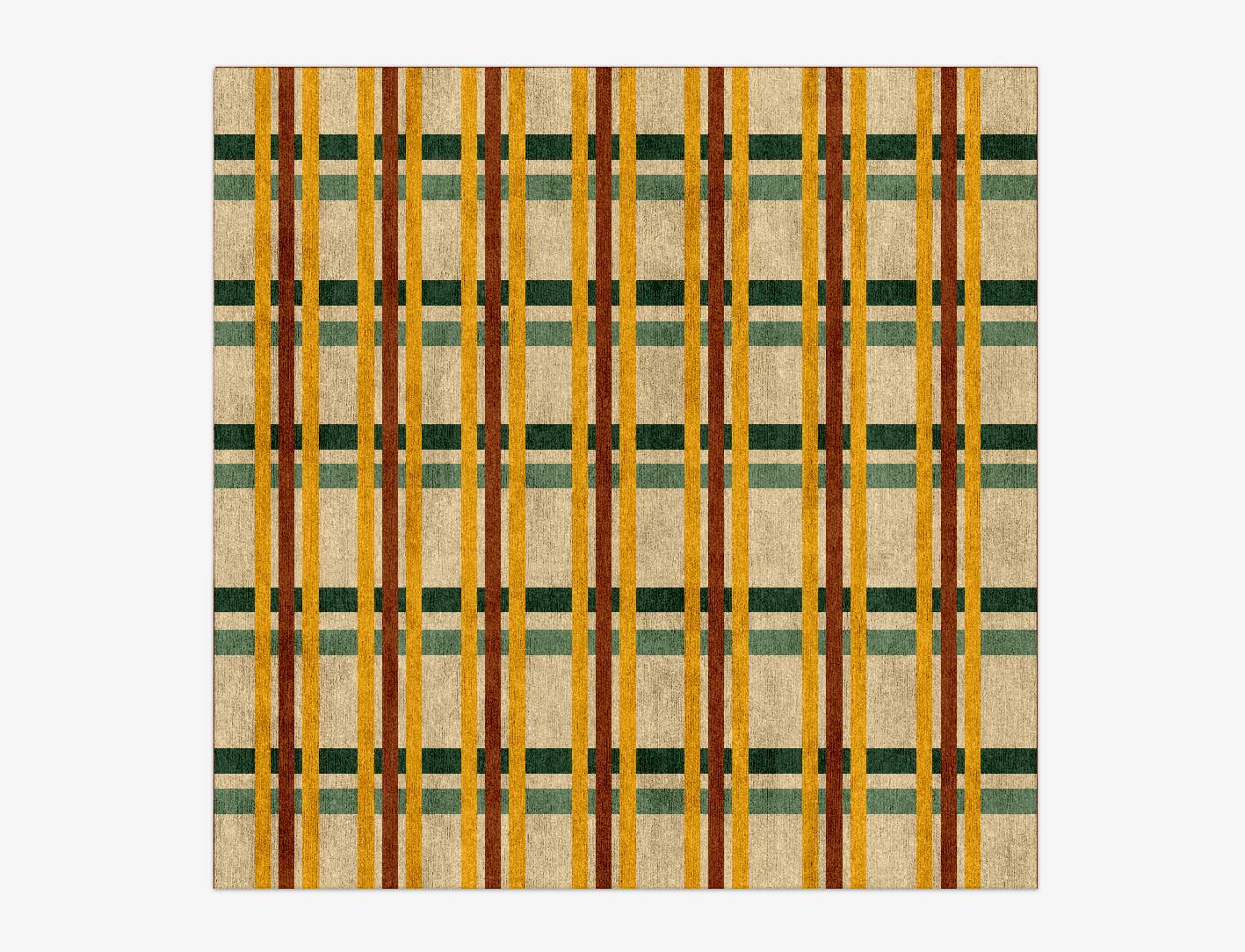 Haiku Geometric Square Hand Knotted Bamboo Silk Custom Rug by Rug Artisan