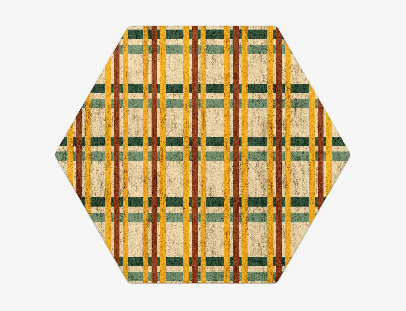 Haiku Geometric Hexagon Hand Tufted Bamboo Silk Custom Rug by Rug Artisan