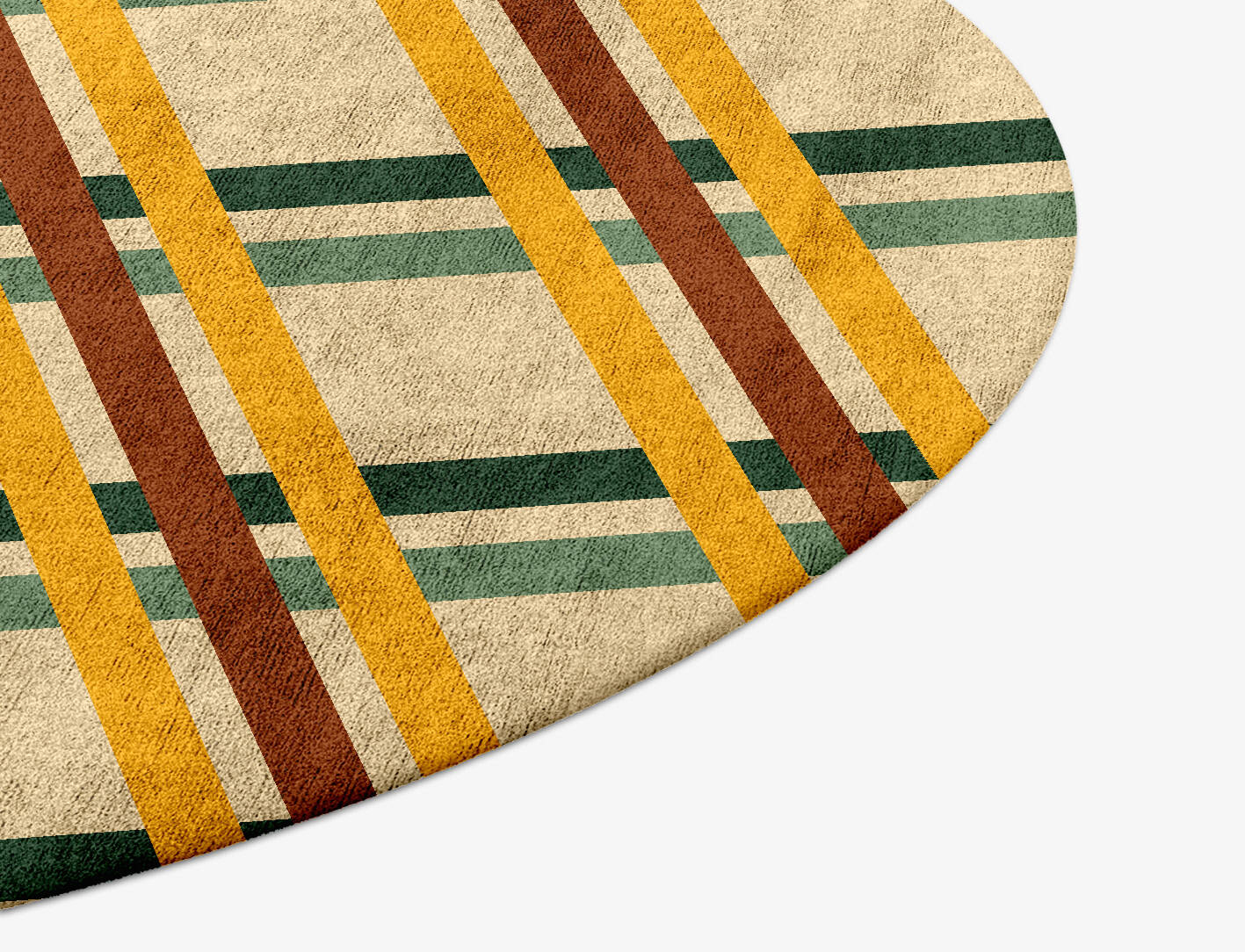 Haiku Geometric Round Hand Tufted Bamboo Silk Custom Rug by Rug Artisan