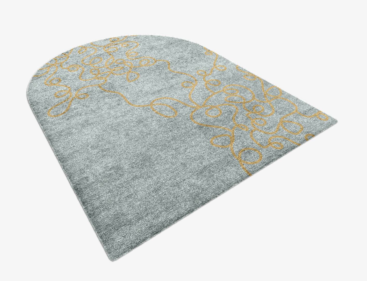 Halcyon  Arch Hand Knotted Bamboo Silk Custom Rug by Rug Artisan