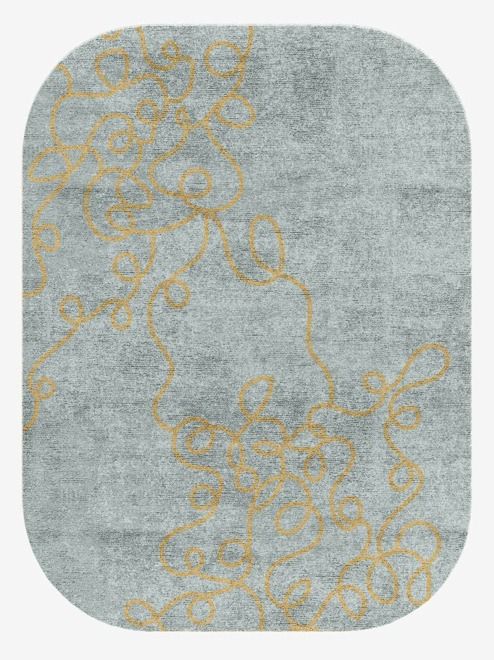 Halcyon  Oblong Hand Knotted Bamboo Silk Custom Rug by Rug Artisan