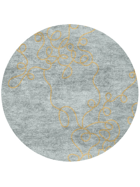 Halcyon  Round Hand Knotted Bamboo Silk Custom Rug by Rug Artisan